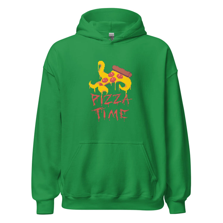 Pizza Time Lovecraft Unisex Hoodie green