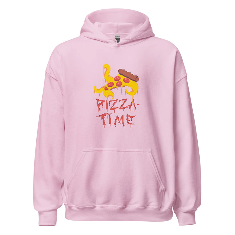 Pizza Time Lovecraft Unisex Hoodie light pink