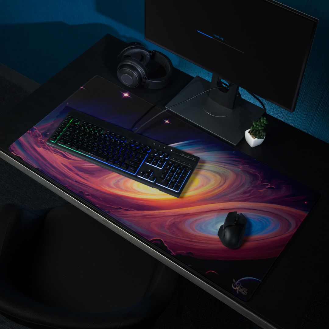Colliding Stars Gaming Mouse Pad