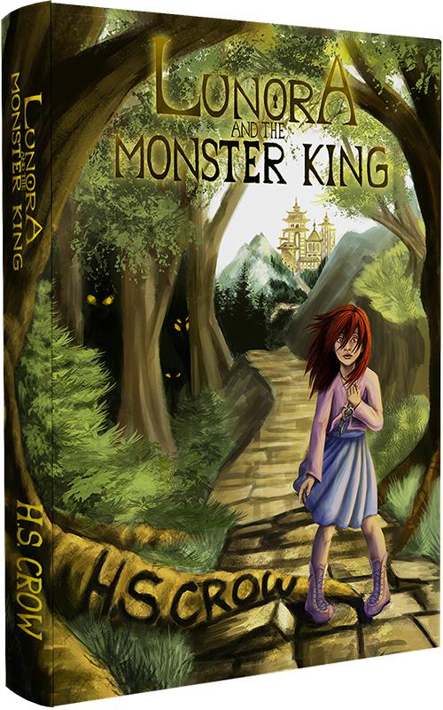 lunora and the monster king cover art book spine